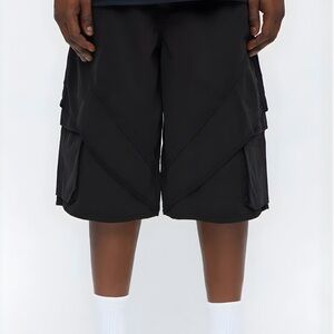 Fashion Nova Black Cargo Men's Shorts